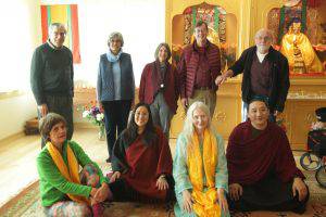 Carolina Montague in a Tibetan Buddhist retreat